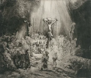 Christus gekreuzigt zwischen den beiden Dieben (Die drei Kreuze)